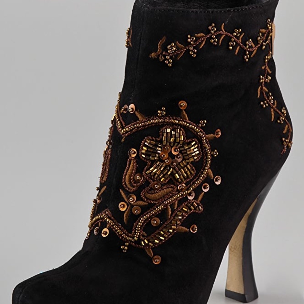 House of Harlow 1960 Hope Beaded Platform Booties